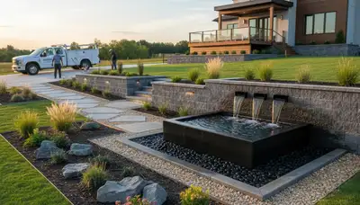Landscaping team serving Greenville, NC with professional lawn care and outdoor maintenance services