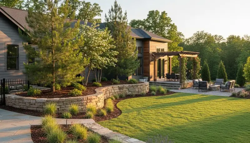 Landscaping crew in Greenville, NC providing professional lawn care and outdoor maintenance