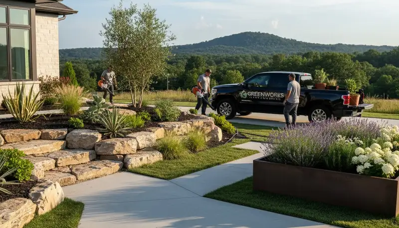 Landscaping team serving Greenville, NC with professional lawn and landscape care