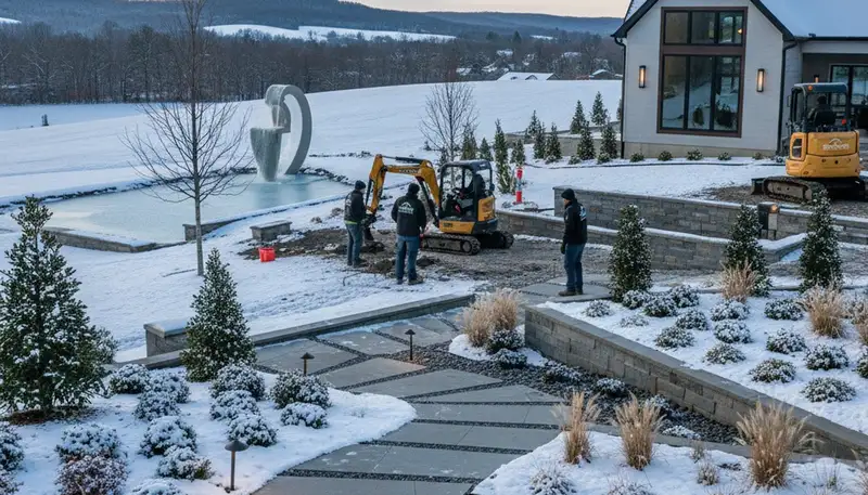 Landscaping team serving Greenville, NC with professional lawn care and landscape services