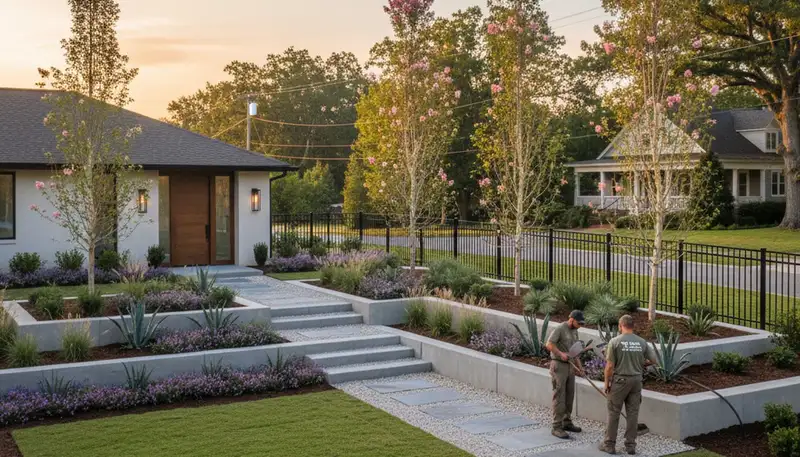 Professional landscaping service in Greenville, NC for residential and commercial properties