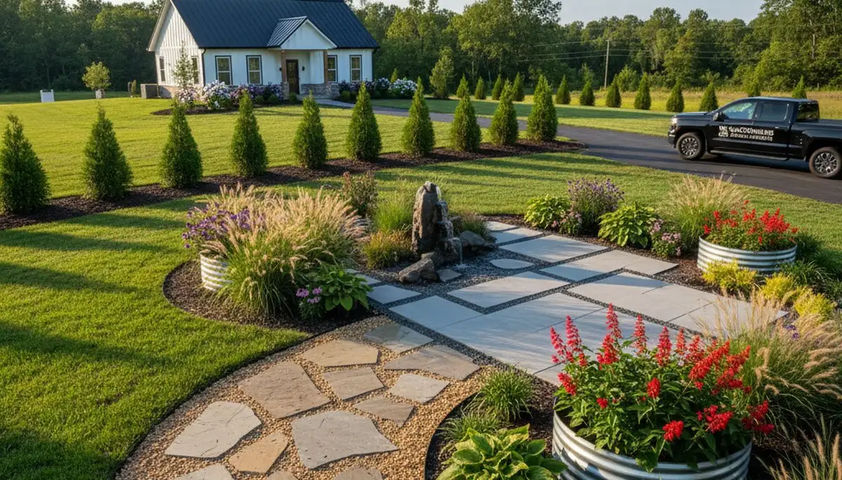 Landscaping team serving Greenville, NC for lawn care, garden design, and outdoor property maintenance